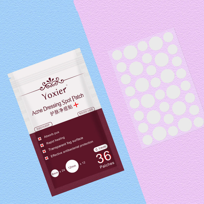 Cuvante clear hydrocolloid pimple patch close-up