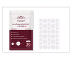Cuvante invisible hydrocolloid patches arranged for discreet spot care